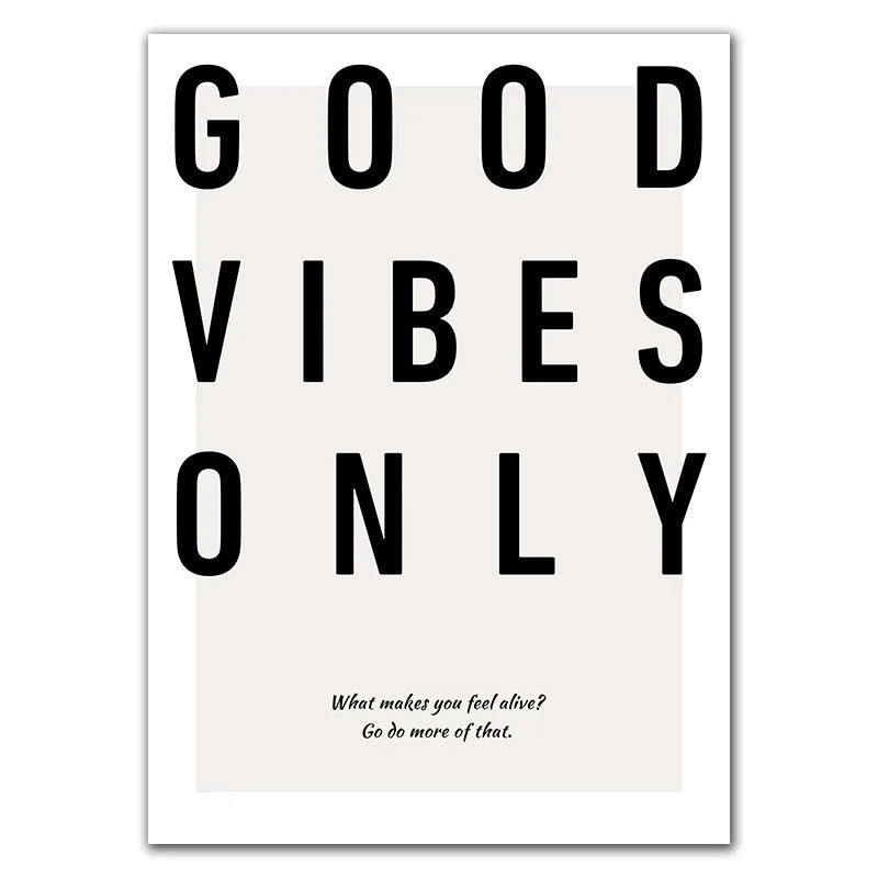 Affiche Good Vibes Only