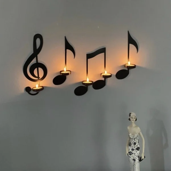 Porte-bougies Muraux Musicaux